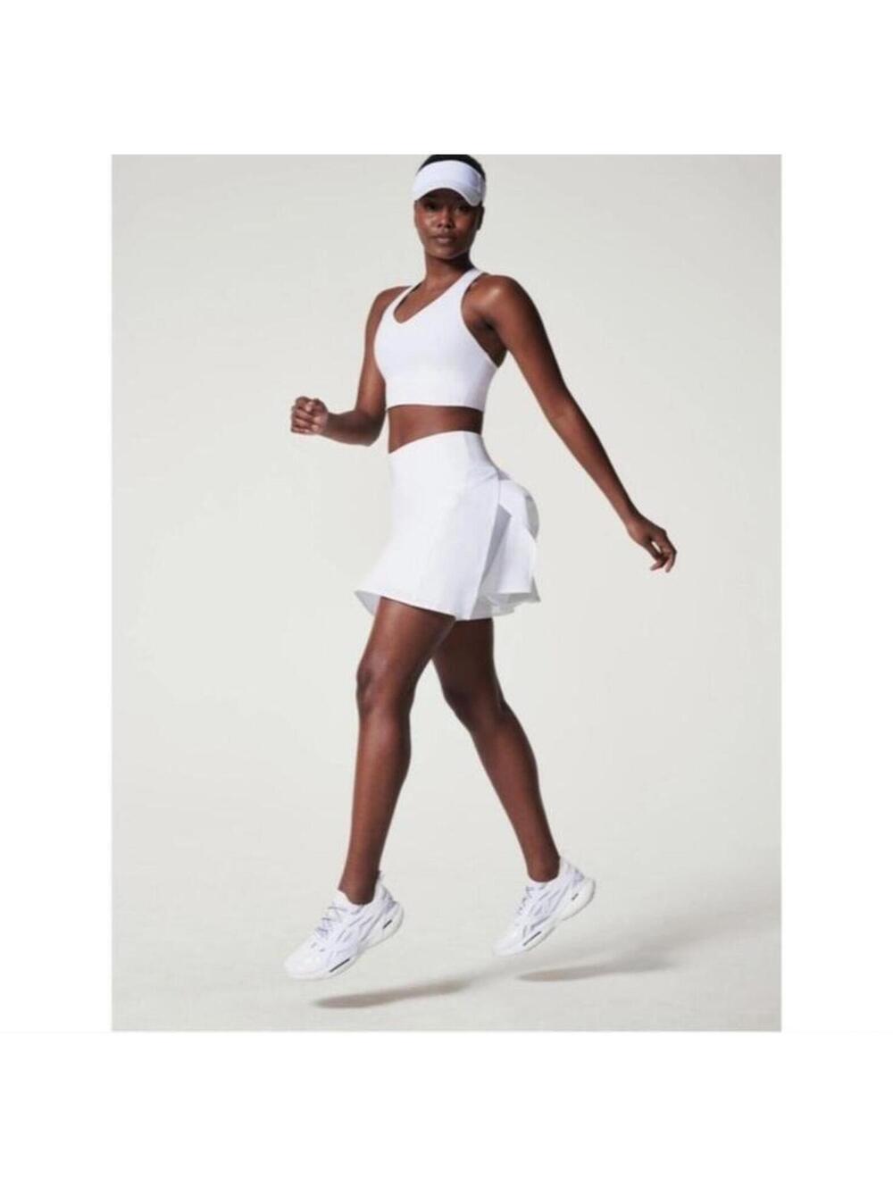 NWT SPANX White Get Moving 17” skort sz L